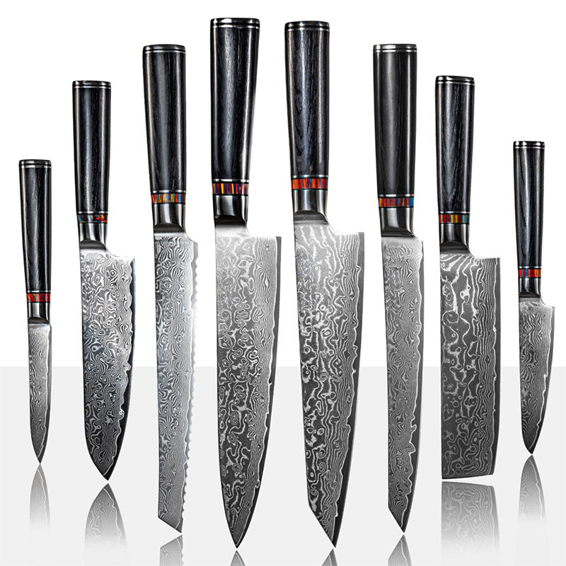 Damascus Chef Kitchen Knife Set